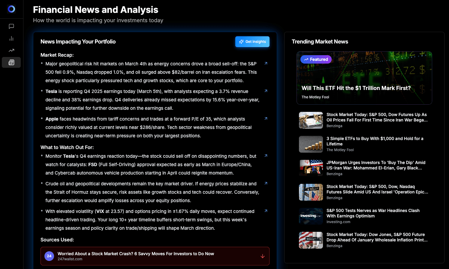 Clera's personalized financial news and analysis